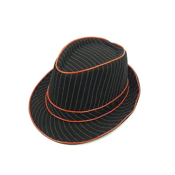 1.5V LED Jazz Hat Flashing Fedora Falshing Stage Performing Halloween Fancy Dress Party (Orange Light)