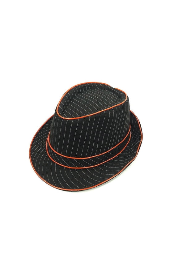 1.5V LED Jazz Hat Flashing Fedora Falshing Stage Performing Halloween Fancy Dress Party (Orange Light)