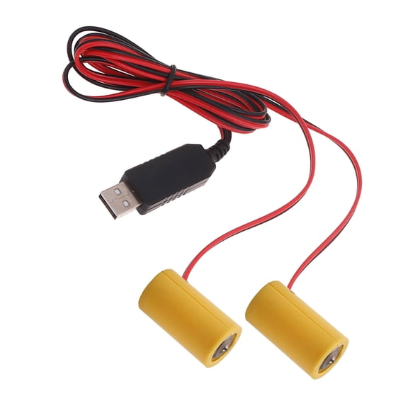 1.5V LR14 C Virtual Power Supply Adapter Cable Eliminators for Remote Desk Lamps Toy Stove