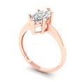 thumbnail image 1 of 1.5 ct Marquise Cut White Sapphire Solitaire Engagement Ring for Women in 18K Rose Gold, 1 of 2