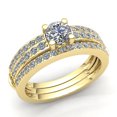 thumbnail image 1 of 1.5ct Round Cut Diamond Ladies Accent Solitaire Anniversary Engagement Ring Solid 10K Rose, White or Yellow Gold JK I1, 1 of 3