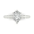 thumbnail image 1 of 1.5 ct Pear Cut Moissanite Solitaire 14K White Gold Womens Engagement Ring, 1 of 5