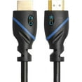 thumbnail image 1 of 1.5ft (0.5M) High Speed HDMI Cable Red Male to Male with Ethernet (1.5 Feet/0.5 Meters) Supports 4K 30Hz, 3D, 1080p and Audio Return, (2 Pack), 1 of 5