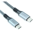 thumbnail image 1 of 1.5ft USB4 Type-C Thunderbolt 3 (40Gbps, 100W, PD, 8K) Braided Cable, 1 of 2