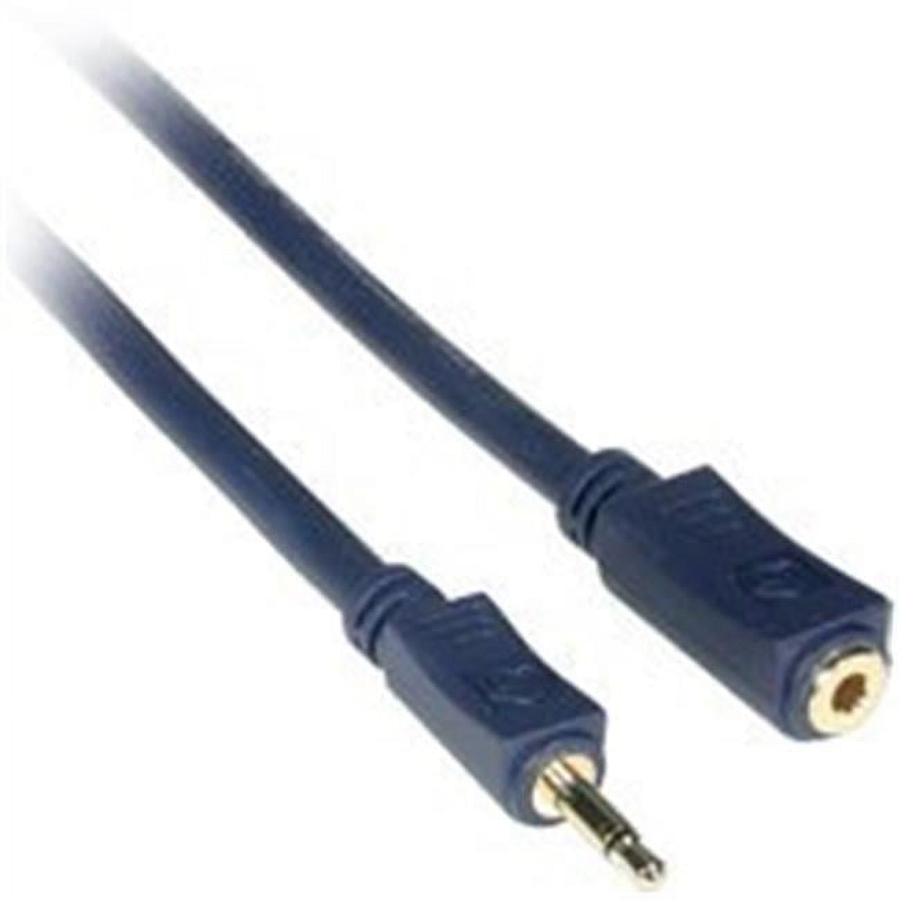 1.5ft VELOCITY 3.5mm MONO AUDIO EXTENSION CABLE M-F