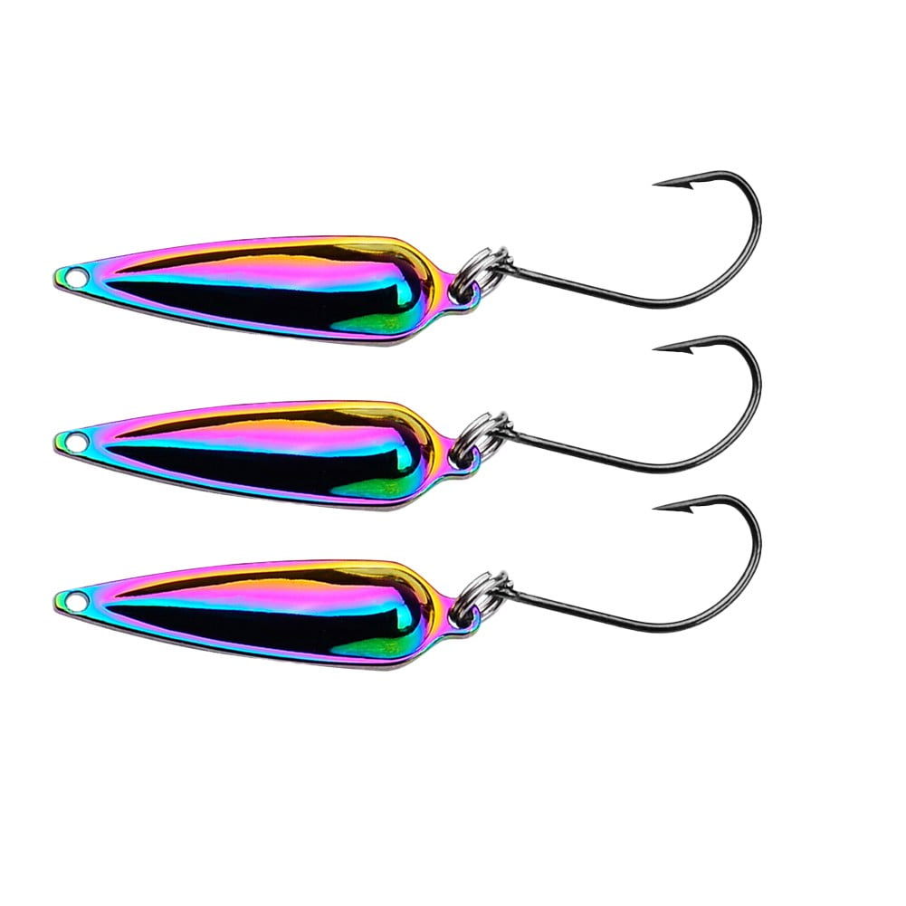 1.5g/2.5g Metal Spinner Spoon Fishing Lures Bass Saltwater Artificial Hard Bait, Size: Color A