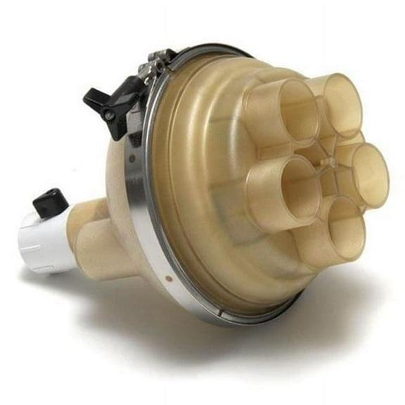 1.5in. 5-Port Top Feed T-Valve with QuikStop - White - 1.5 Inches