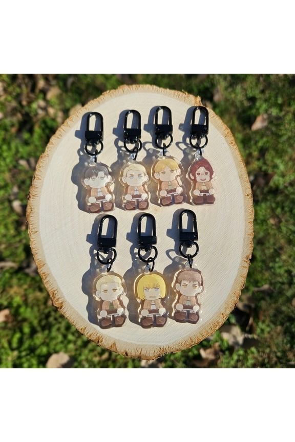 1.5in AOT Epoxy Coated Keychains (1 keychain)
