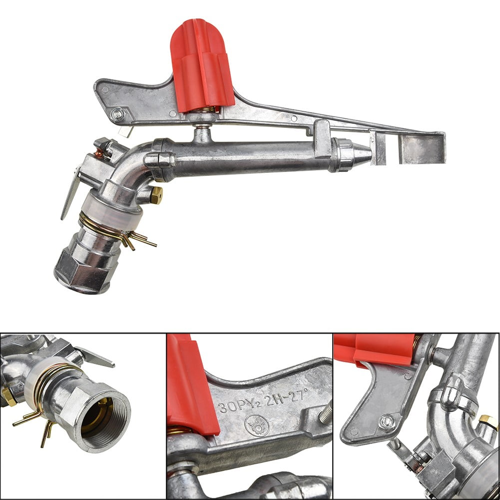 1.5in Adjustable Impact Sprinkler Large Area Water Irrigation Spray Tool