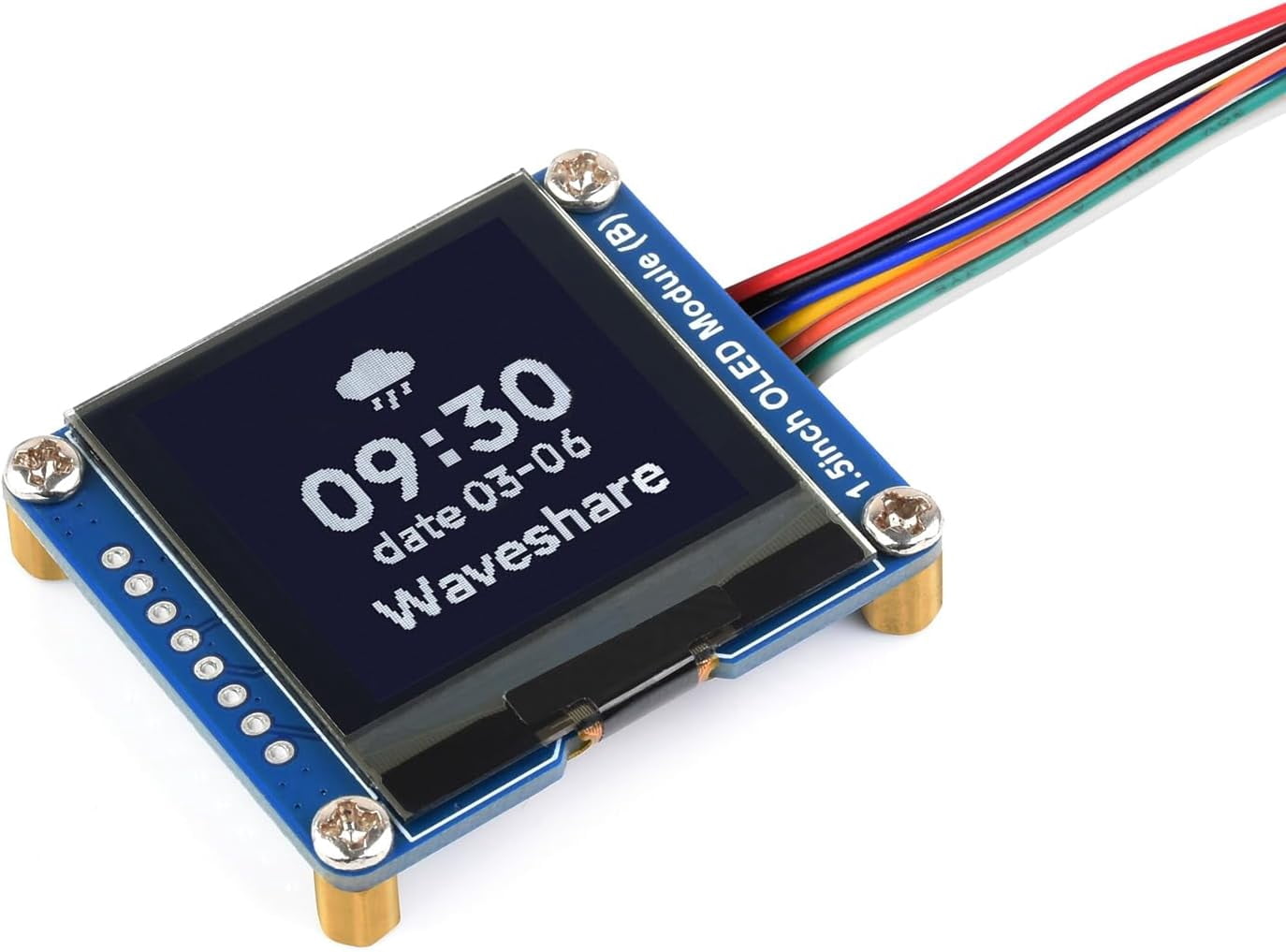 1.5inch OLED Display Module 128×128 Resolution I2C OLED Screen for , Arduino, STM32,SH1107 Driver Chip,Black/White Display Color