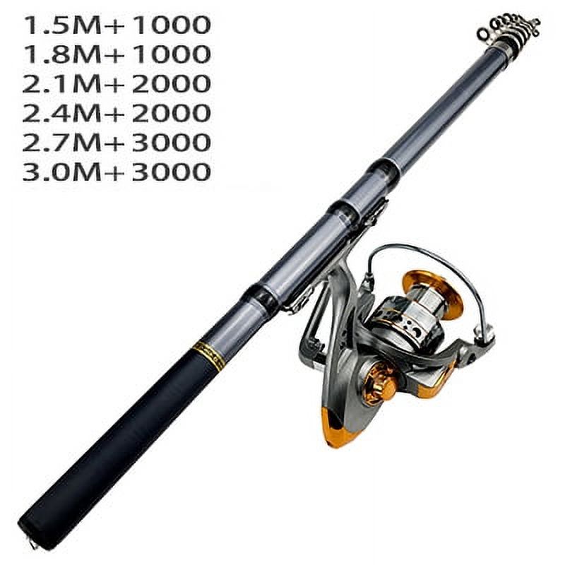 1.5m3m Fishing Rod Kit Fast Rod Spincasting Combo Rock Fishing Rod