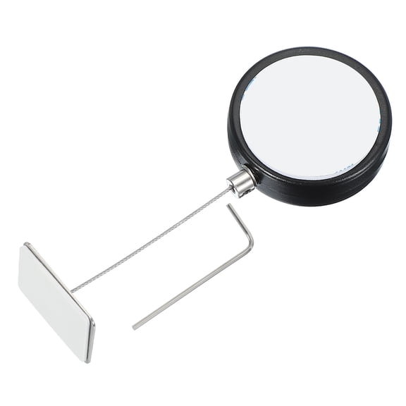 1.5m / 4.9Ft Retractable Remote Control Tether, Security Remote Cable Lock for TV Remotes Black (Square Iron Cap)