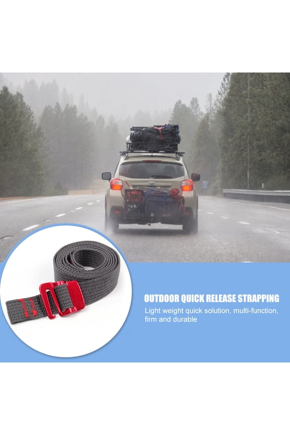 1.5m Cord Rope Travel Hiking Outdoor Quick Release Fixed Strap Tension Belt