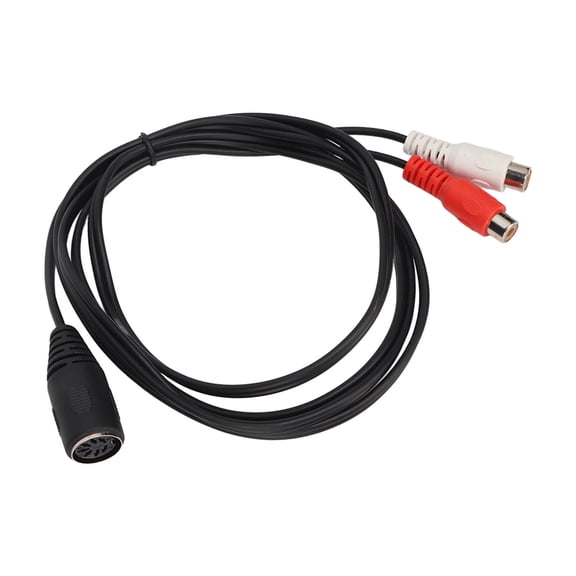 1.5m DIN 7 Pin Female to Dual Y-Splitter Audio Adapter Cable for Electronic Piano & Sound Equipment - Double Shielded Pure Copper Core 4.9ft Electronic Piano Sound Equipment