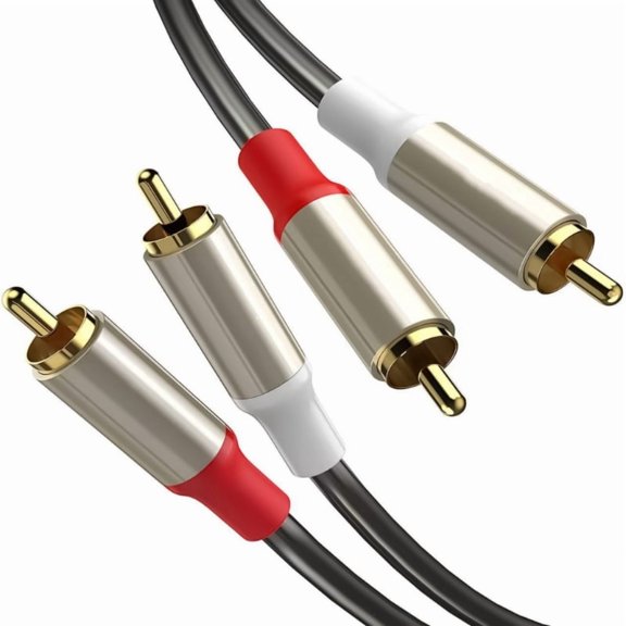 1-5m Long RCA Male to Male Stereo Audio Cable 2RCA to 2RCA Connection Cord for Home Theater and Car Audio Systems