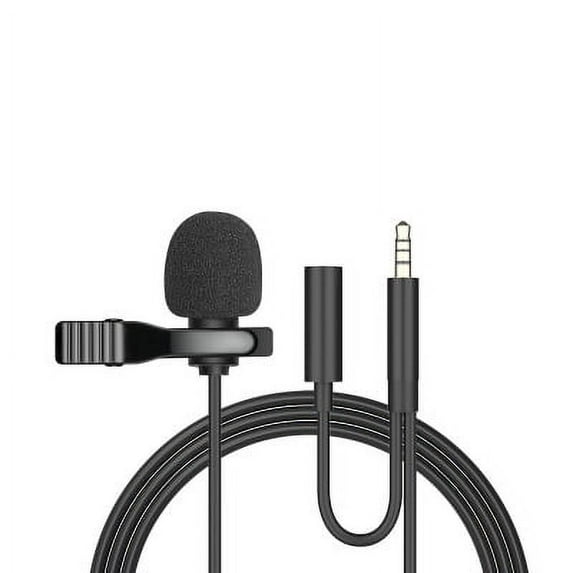 1.5m Mini Portable Lavalier Microphone Condenser Clip-on Lapel Mic Wired USB 3.5mm Type-C Microfon For Phone for Laptop PC