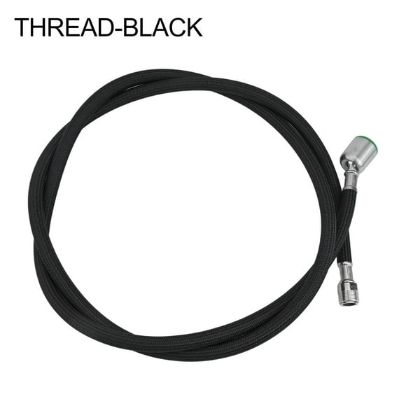 1.5m Nylon Braided Flexible Water Hose For Kitchen Pull Out Faucet Hose Black / Gray Plumbing Tube Kitchen Wash Basin Sink