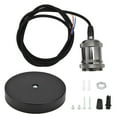 1.5m Plug in Pendant Light Cord Kit Black Vintage Lamp Socket Kit for
