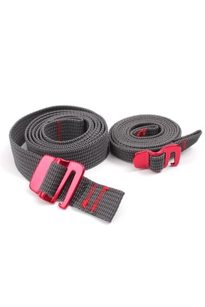 1.5m Premium Utility Straps with Quick Release Buckle Adjustable Short Nylon Tie Down Straps for Backpack Lashings Camping Gear Sleeping Bag Mattress Conveyor Belt Luggage (Black)