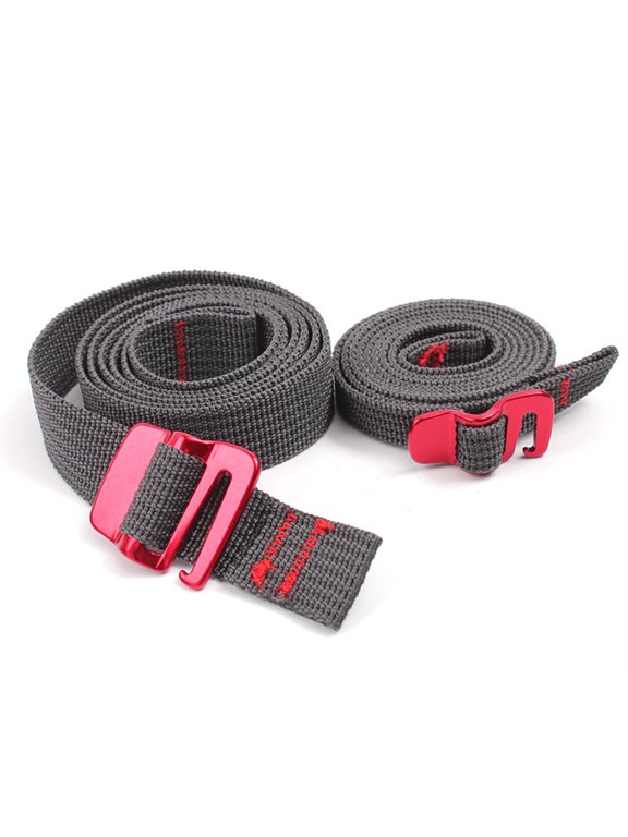 1.5m Premium Utility Straps with Quick Release Buckle Adjustable Short Nylon Tie Down Straps for Backpack Lashings Camping Gear Sleeping Bag Mattress Conveyor Belt Luggage (Black)