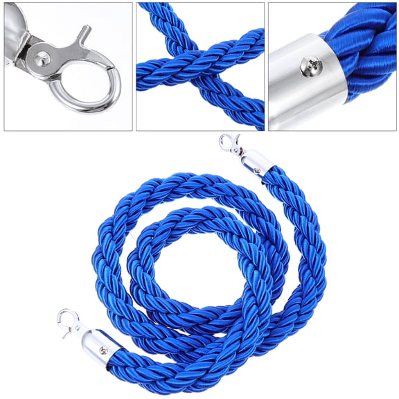 1.5m Queue Barrier Rope Stanchion Rope Post Rope with Hooks