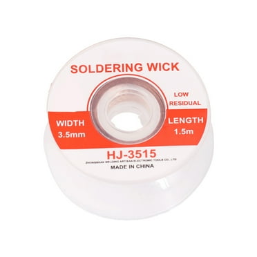 1.5m Solder Wick No-Clean Fast Heat Conduction Eco-Friendly 1/1.5/2/2.5/3/3.5mm Copper Core BGA Desoldering Braid for Electronic Circuit Board