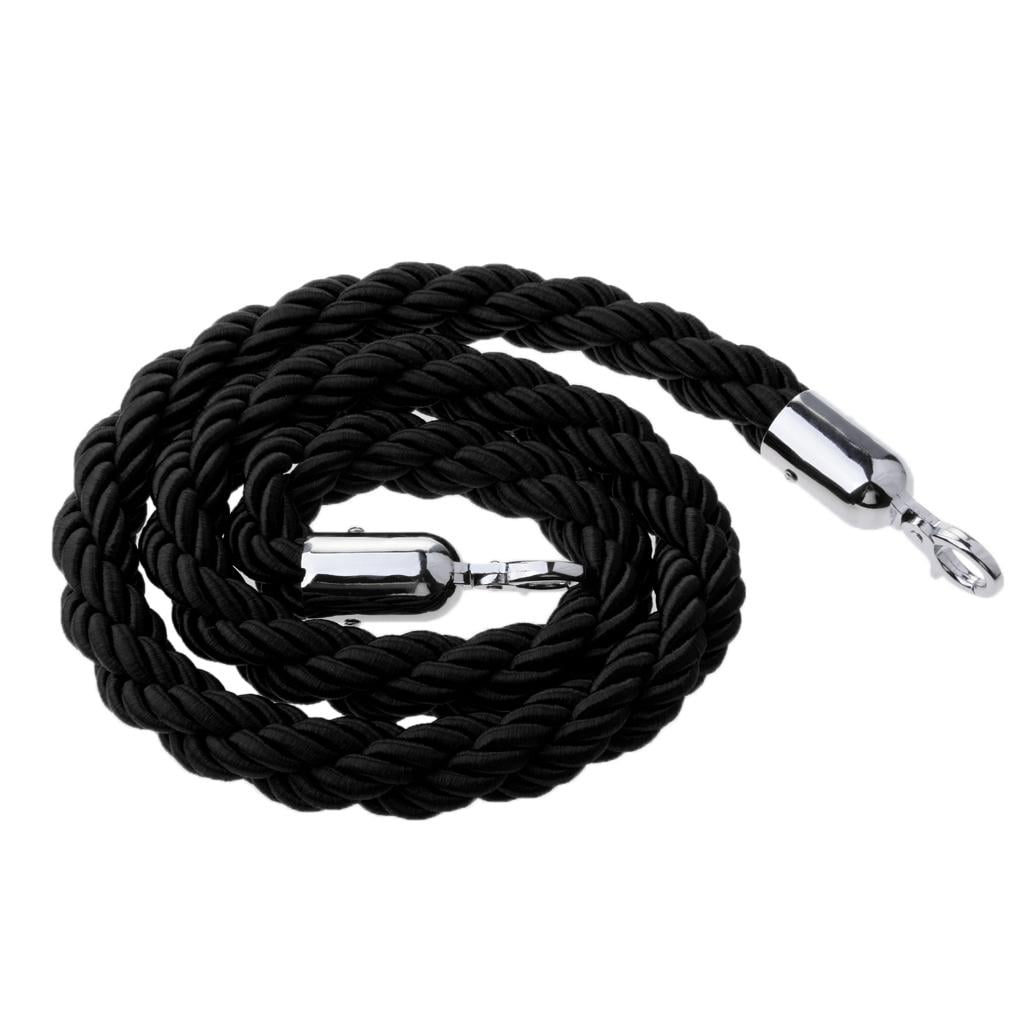 Planetqueue Rope 1.5m Velvet Stanchion Rope, Queue Rope in Twisted Finish, for Use with ...