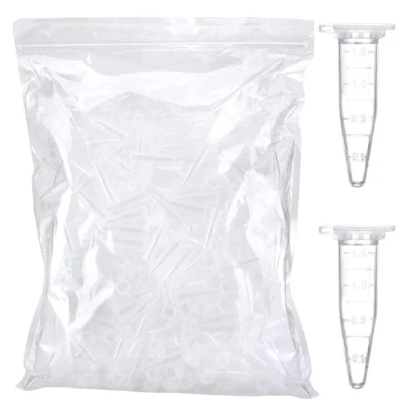1.5ml Microcentrifuge Tubes 500pcs, EO Sterilized Sterile 500pcs