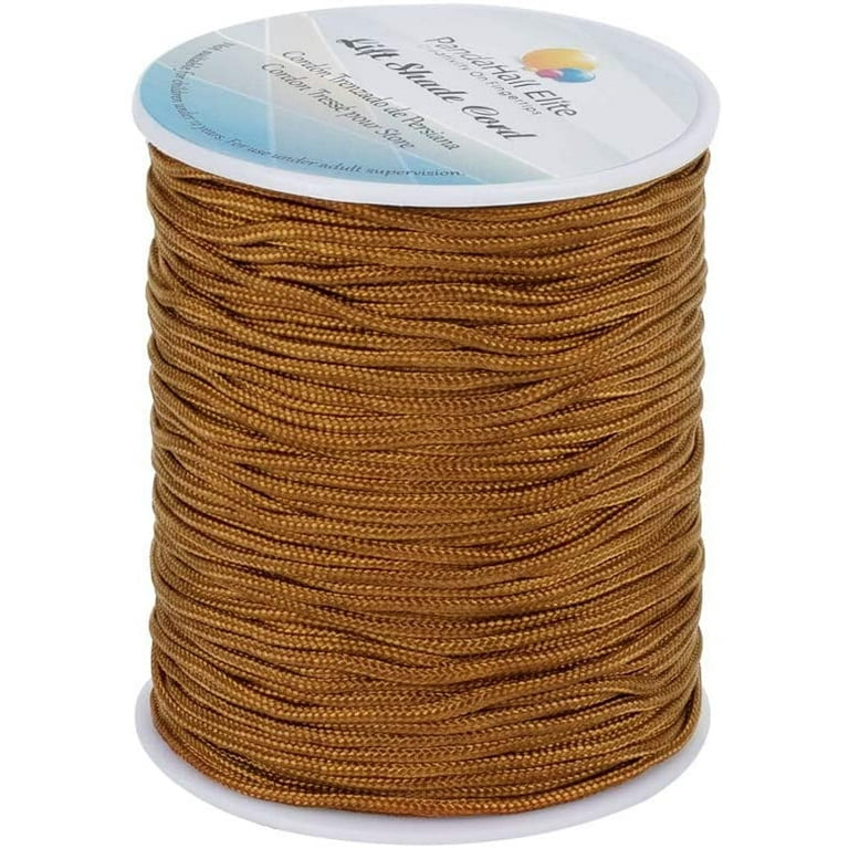 1.5mm 100 Yards Camel Blind Cord Nylon Braided Lift Shade Cord Replacement  String Kumihimo Macrame Thread for Windows Roman Rollers Repair Garden  Beading String for Chinese Knotting 