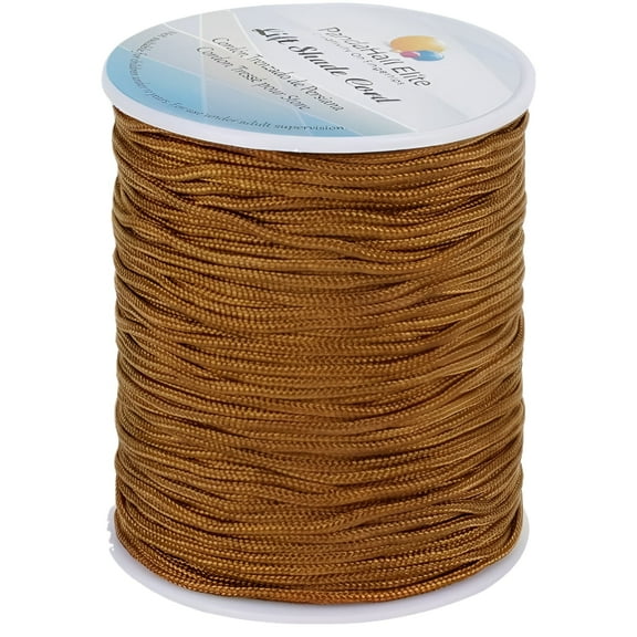 1.5mm 100 Yards Camel Blind Cord Nylon Lift Shade Cord Replacement String Kumihimo Macrame Thread for Windows Roman Rollers Repair Garden Beading String for Chinese Knotting