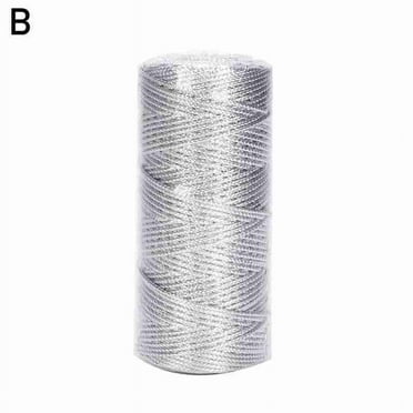 1.5mm 100m Macrame Cord Rope Ribbon Crafts Diy Gold Silver Rope String For Sewing Twine Twisted B9A9