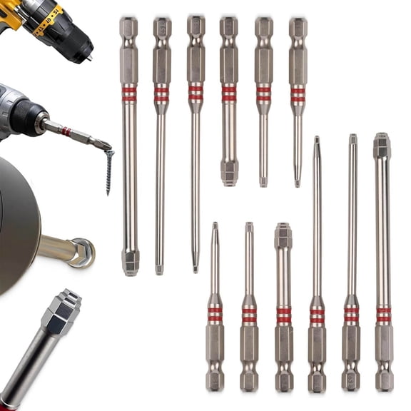 1.5mm-6mm Pagoda Shaped Hexbit Set, 6Pcs All in One Pagoda Hex Screwdriver Drill Bit, Anti-Slip & Magnetic Taper Hex Bits, Multiple Sizes for Electric Drills and Wrenches