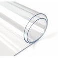 thumbnail image 1 of 1.5mm Clear Desk Cover Protector, 14×48 Inch Clear Desk Cover, Rectangular Vinyl Desk Pad, PVC Plastic Table Cover for Office, Dresser, Night Stand, Computer & Writing Desk Tabletop, 1 of 7