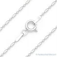 thumbnail image 1 of 1.5mm Faceted Ball Bead & Bar Link Chain Italian Necklace in .925 Sterling Silver w/ Rhodium, 1 of 2