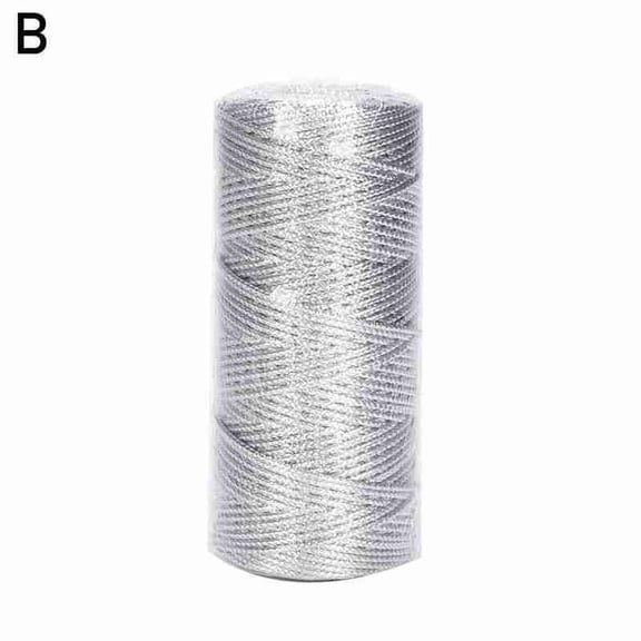 1.5mm Gold Silver Yarn Cord 100m Tag Line for Wedding Christmas Home Decor DIY Crafts Wall Hanging Tapestry Dream Catcher Bohemian Decor