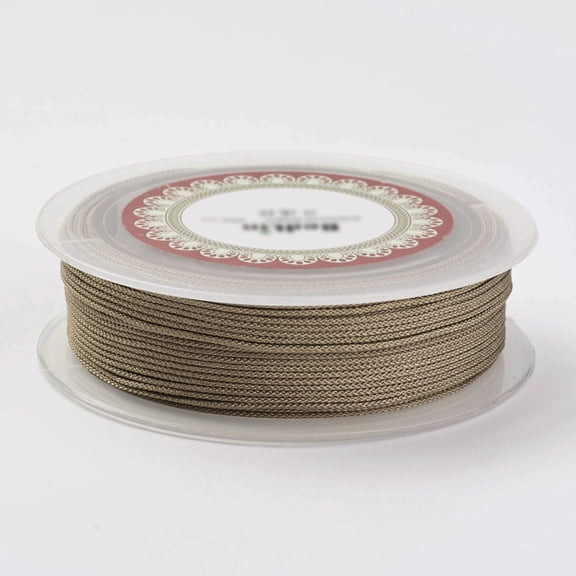 1.5mm Nylon Rope Beaded Wire Suitable for lace Bracelet Chinese Knot Necklace Jewelry Making 13 Yards PeachPuff
