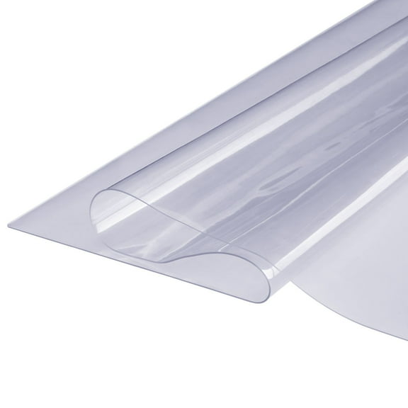 1.5mm Thick Clear PVC Tablecloth Protector, 36x72 Inches Waterproof Plastic Table Cover for Dining, Office, Craft, and Coffee Tables