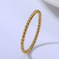 thumbnail image 1 of 1.5mm Twisted Rope Tail Ring Silver/Gold/Rose Gold/ Wedding Band Women's Sz 4-9, 1 of 9