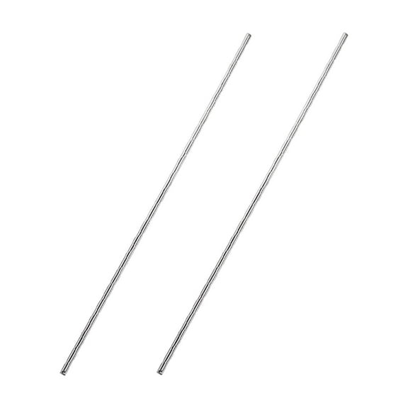 1.5mm x 100mm 304 Stainless Steel Solid Round Rod for DIY Craft - 2Pcs
