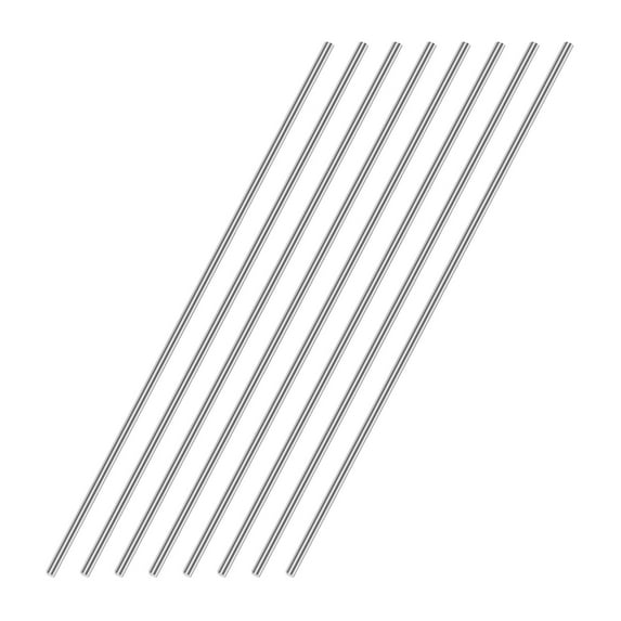 Uxcell 7.87 x 0.06" 304 Stainless Steel Solid Round Rod for DIY Crafts 8Pcs