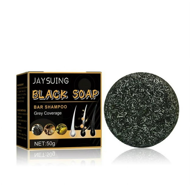 1-5x Jaysuing Soap Hair Darkening Shampoo Bar Repair Gray White Hair ...