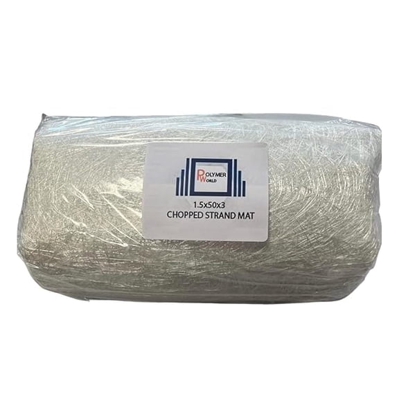 1.5x50x3 Yards Chopped Strand Mat - Lightweight & Marine-Grade Fiberglass Cloth for Epoxy, Polyester, Vinyl Ester Resin, Autos, Boats, RV, Surfboards.