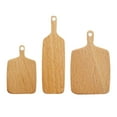thumbnail image 1 of 1:6 1:12 Doll House Cheese Serving Board with Handle Models Set Light Brown, 1 of 7