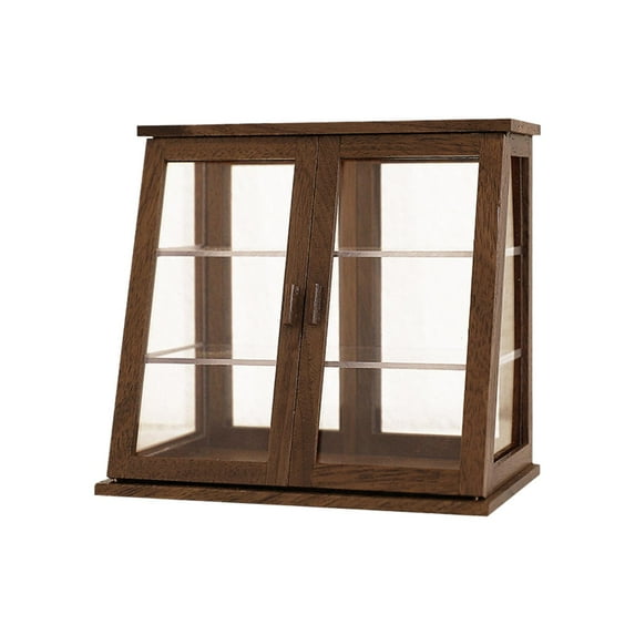 1:6 1:12 Dollhouse Bakery Display Case Model Countertop Scenes Craft Pastry Display Case Model for Layout Sand Table Building walnut B