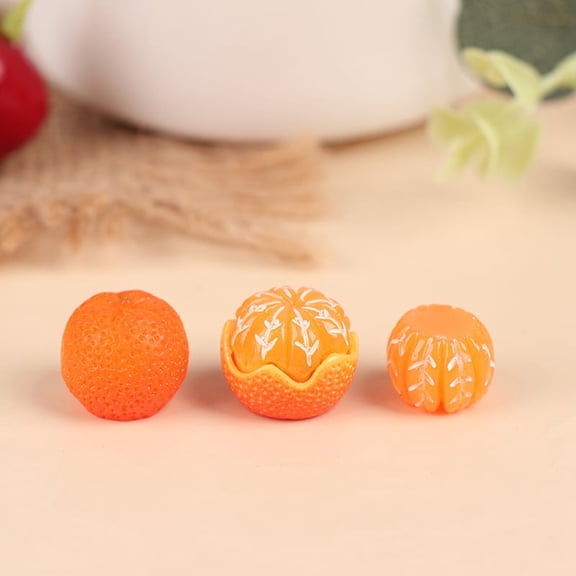 1:6 / 1:12 Dollhouse Mini Orange Model Food Play DIY Kitchen Supermarket decor
