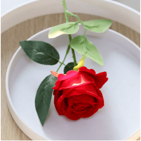 1/6/12 Pcs Beautiful Rose Flower Wedding Home Table Decoration Long Bouquet Arrangement Fake Plants Valentine's Day Gift