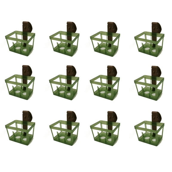 1/6/12 Piece Pew Flower Holder with Pew Clip for 0.5" to 3" Thick Pews or Chairs (6-Pack)