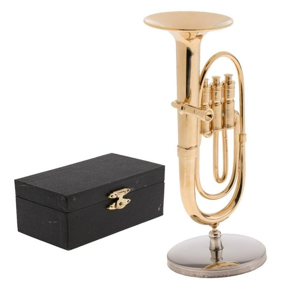 1/6 Action Figures 12inch Dolls Accessories Copper Tuba Model Home Display