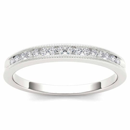 1/6 Carat T.W. Diamond 10kt White Gold Wedding Band