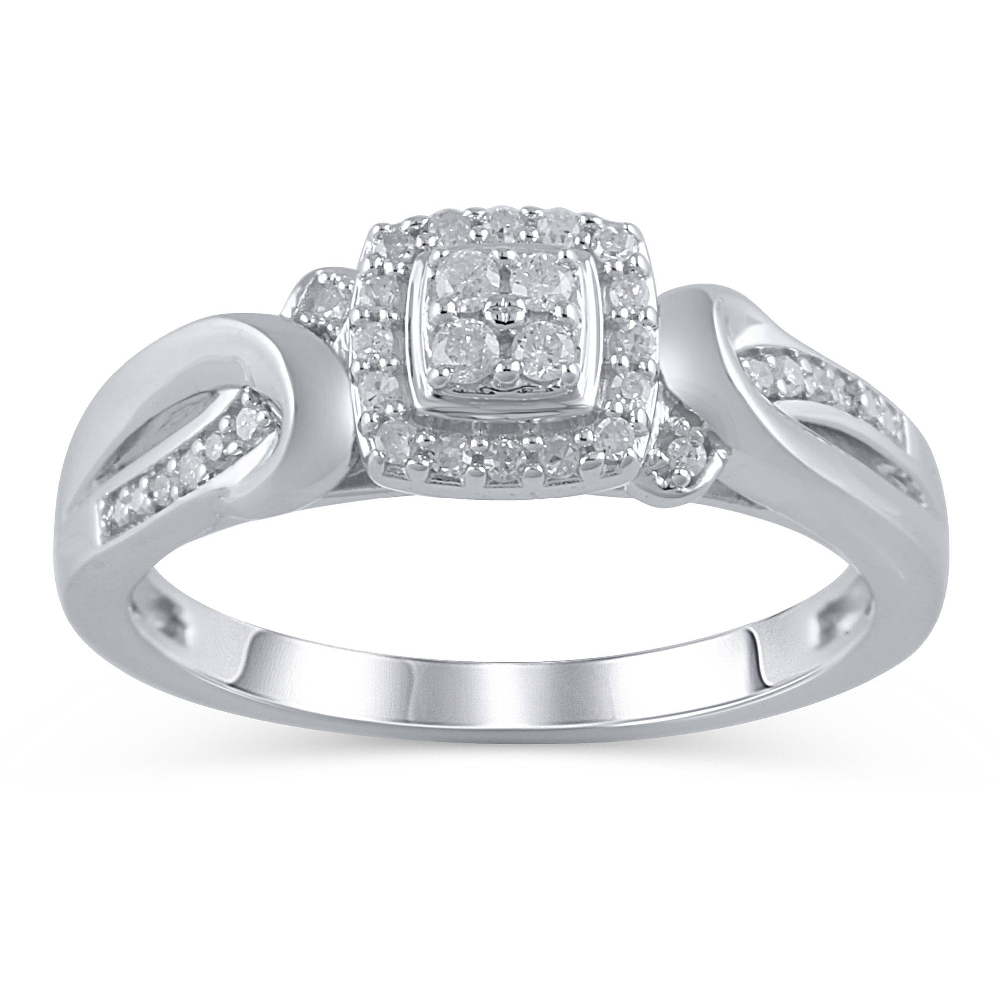 SMILEST 1.5 Carat Moissanite Princess Cut Engagement Rings for Women 925  Sterling Silver Diamond Ring Promise Rings for Women Girl - Walmart.com